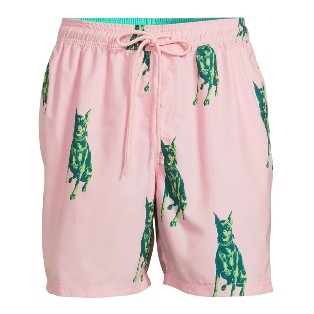 No Boundaries Big Men's Elastic Waist Swim Trunks,